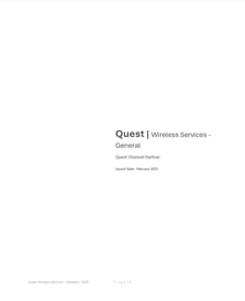 Quest Playbook - Wireless Services Quest Playbook - Wireless Services